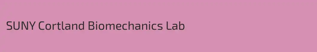 SUNY Cortland Biomechanics Lab
